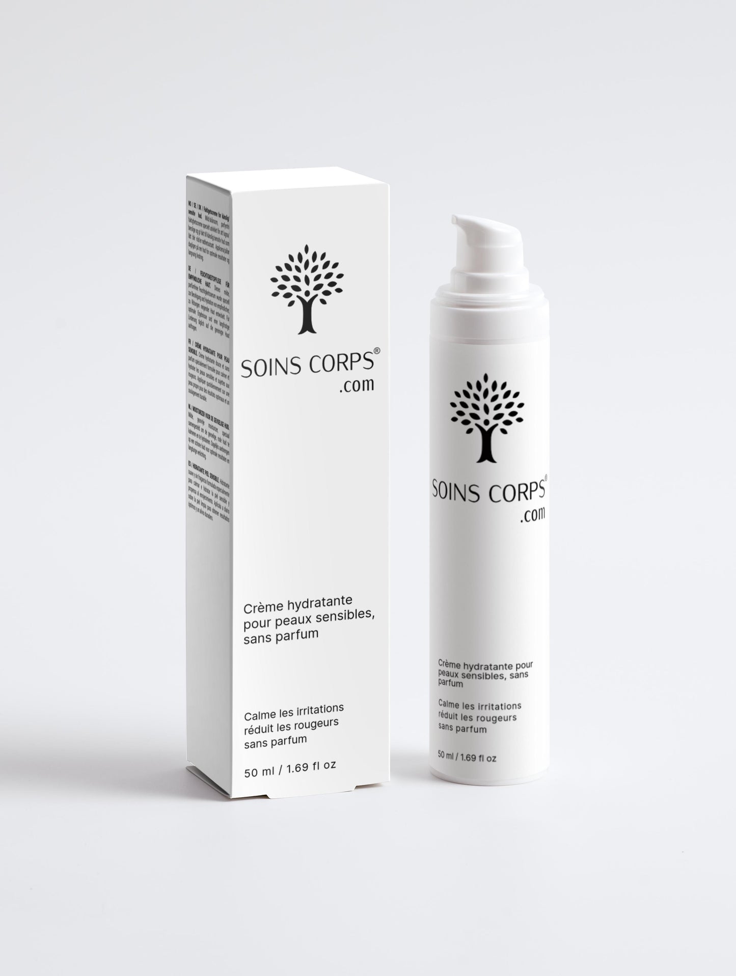 soins de visage de soins corps.com hydratant sans parfum peau sensible 