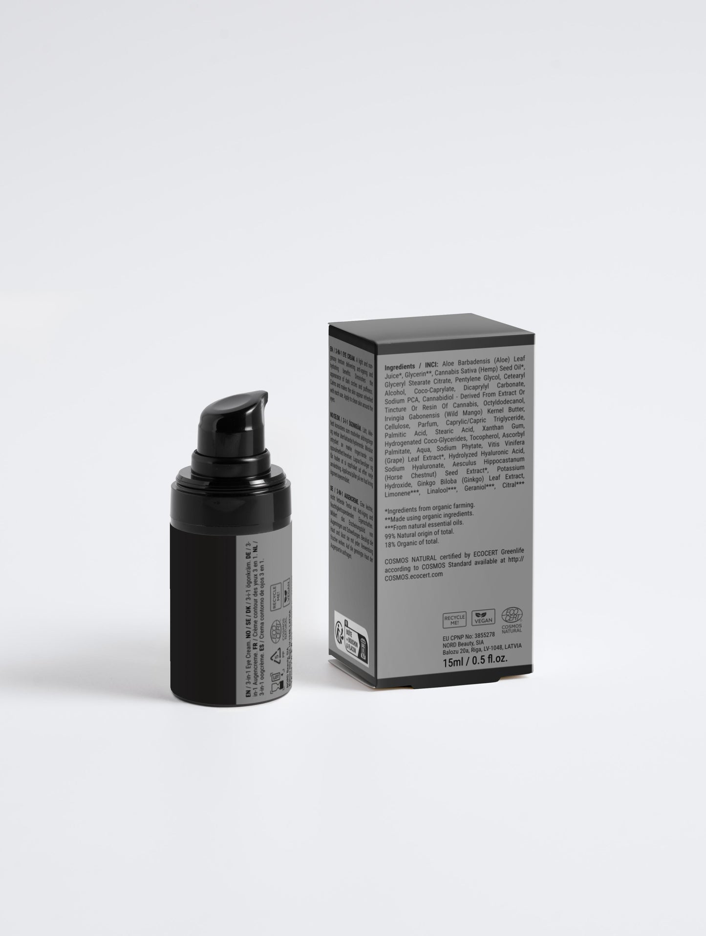 Crème Contour des Yeux 3-en-1 pour Hommes 15 ml